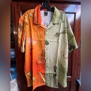 Men’s XL hot topic, brand, Star Wars woven button-down shirt